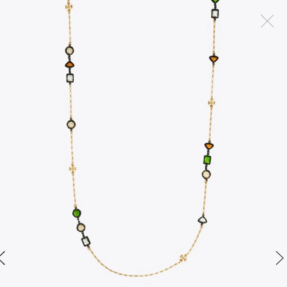 New Tory Burch ROXANNE DELICATE LONG NECKLACE - Picture 4 of 15